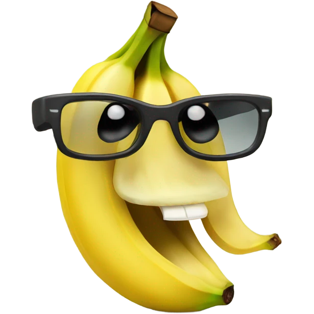 Banana with a face emoji