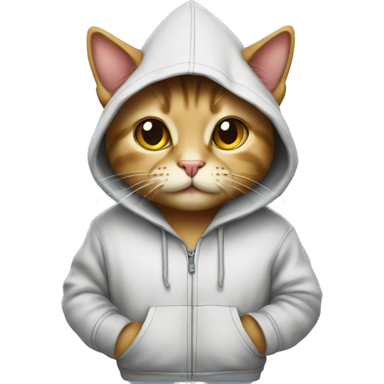 Cat wit hoodie emoji