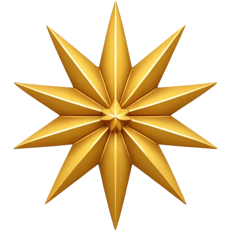 i want a star with only 9 points on it emoji
