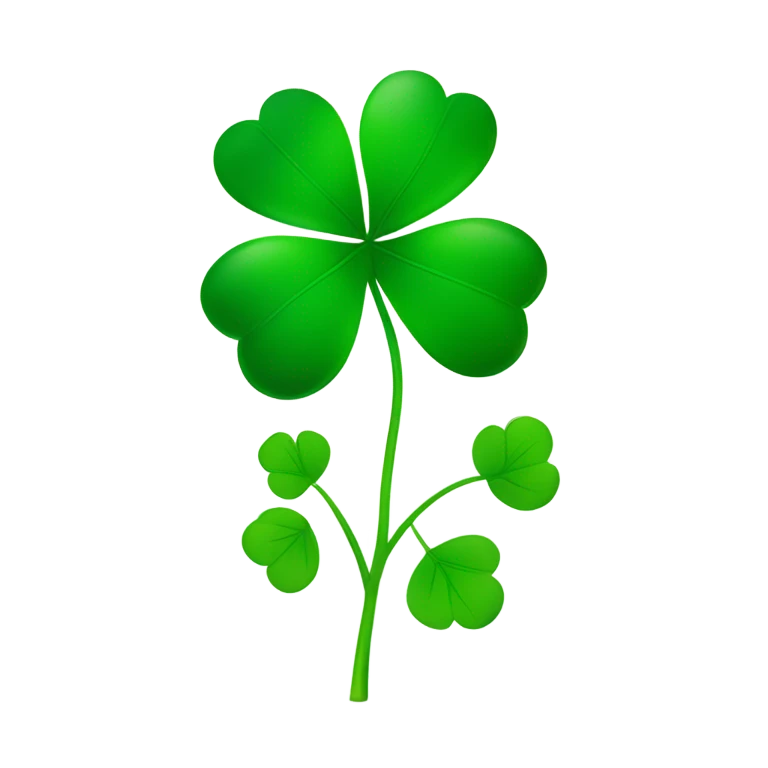 4 leaf clover emoji