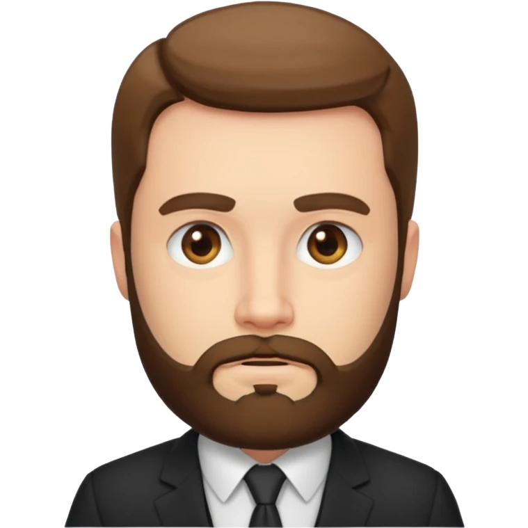 bearded man in a suit emoji