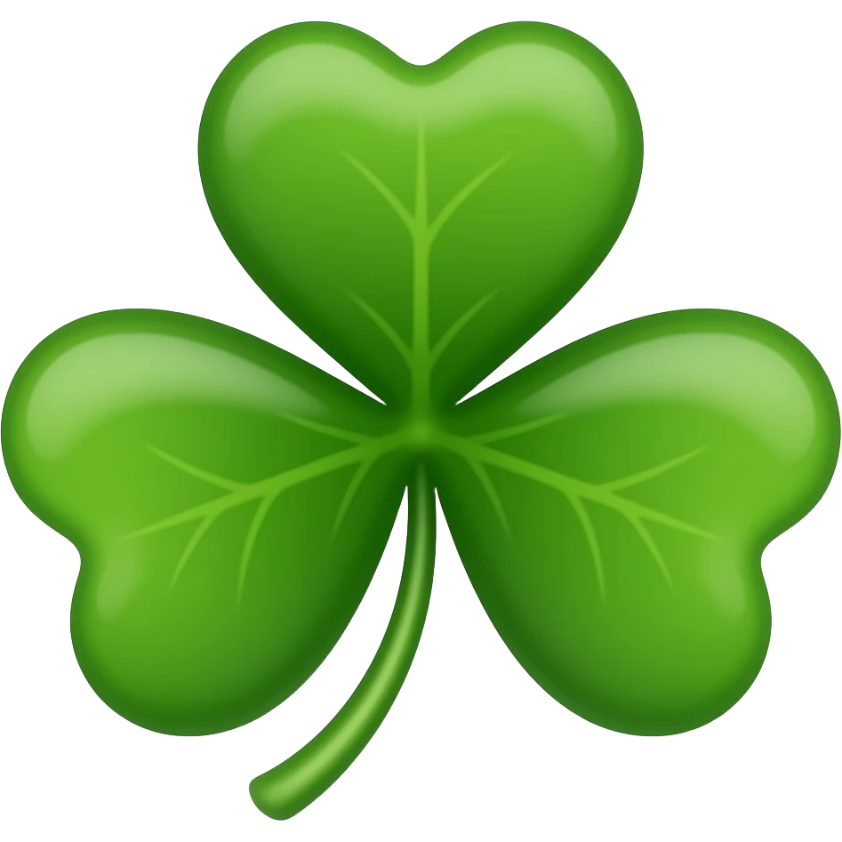 trèfle 4 feuilles emoji