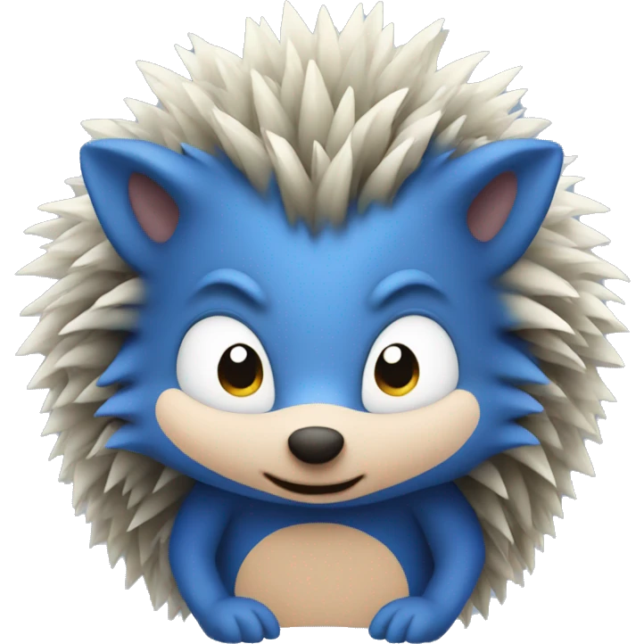 blue hedgehog emoji