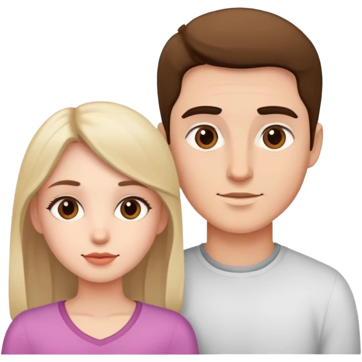 Man and girl emoji