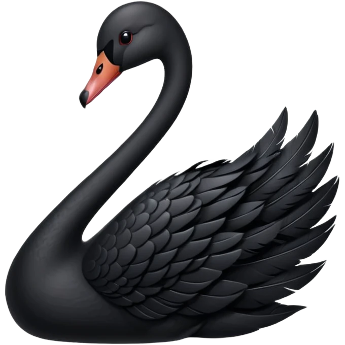 Black swan that looks exactly like this 🦢 emoji