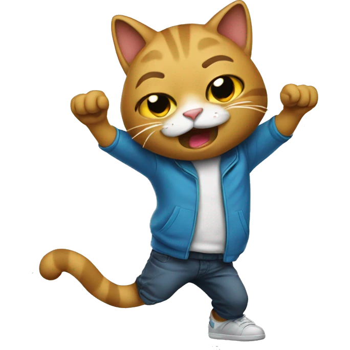 cat dabbing emoji