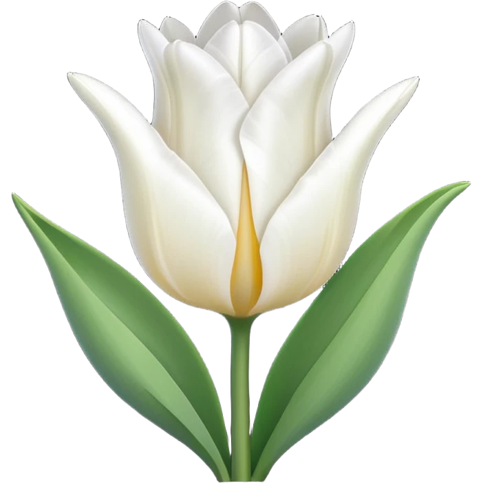 white tulip emoji