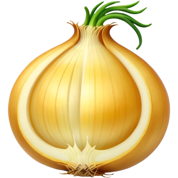 sliced yellow onion emoji