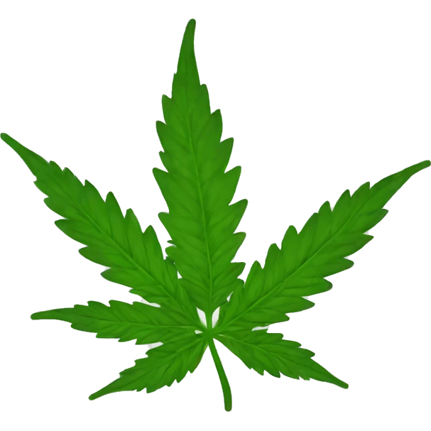 Marihuana leave with hat emoji