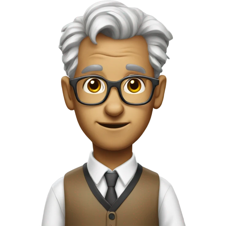 Nerd goat professor  emoji