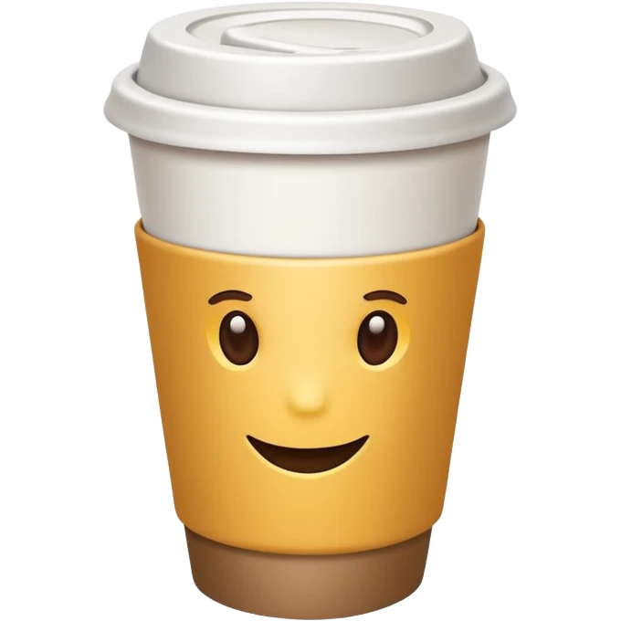 Coffee cup – paper cup with lid emoji