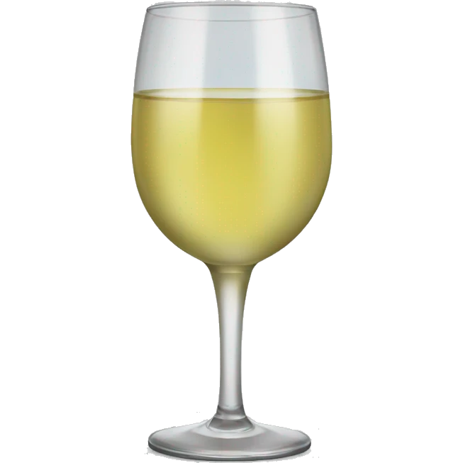Glass of white wine  emoji