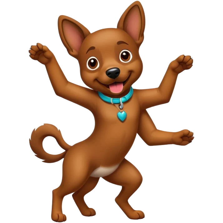 Perro bailando salsa emoji