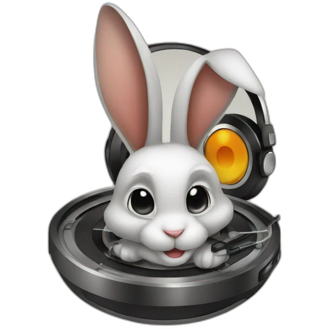 Dj rabbit emoji