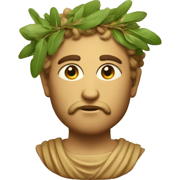  ancient greek with laurel in his head emoji