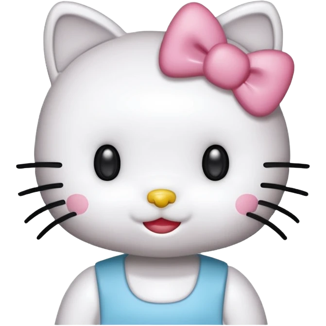 Has a hello kitty  emoji