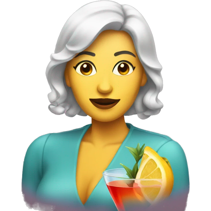 woman with cocktail emoji