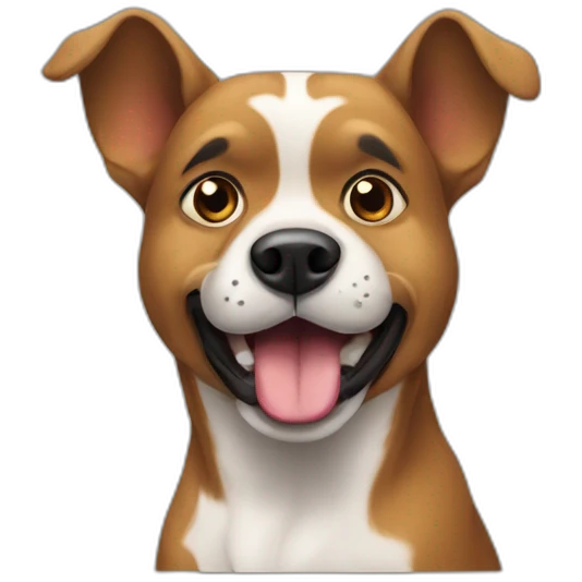 A biggle dog emoji