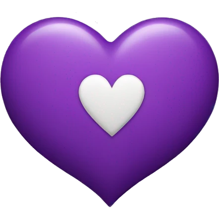 Purple heart emoji