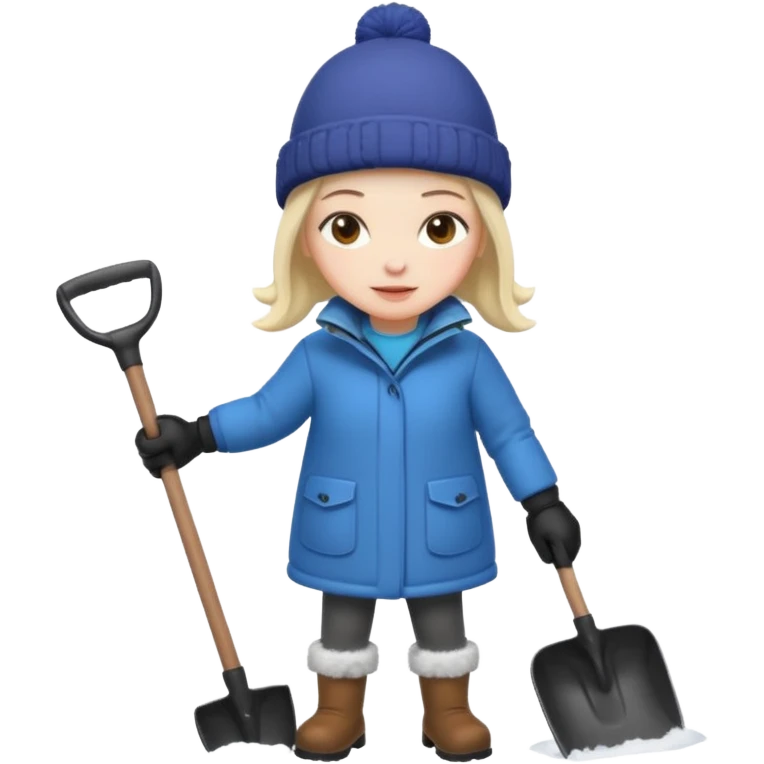 Snowshoveling emoji