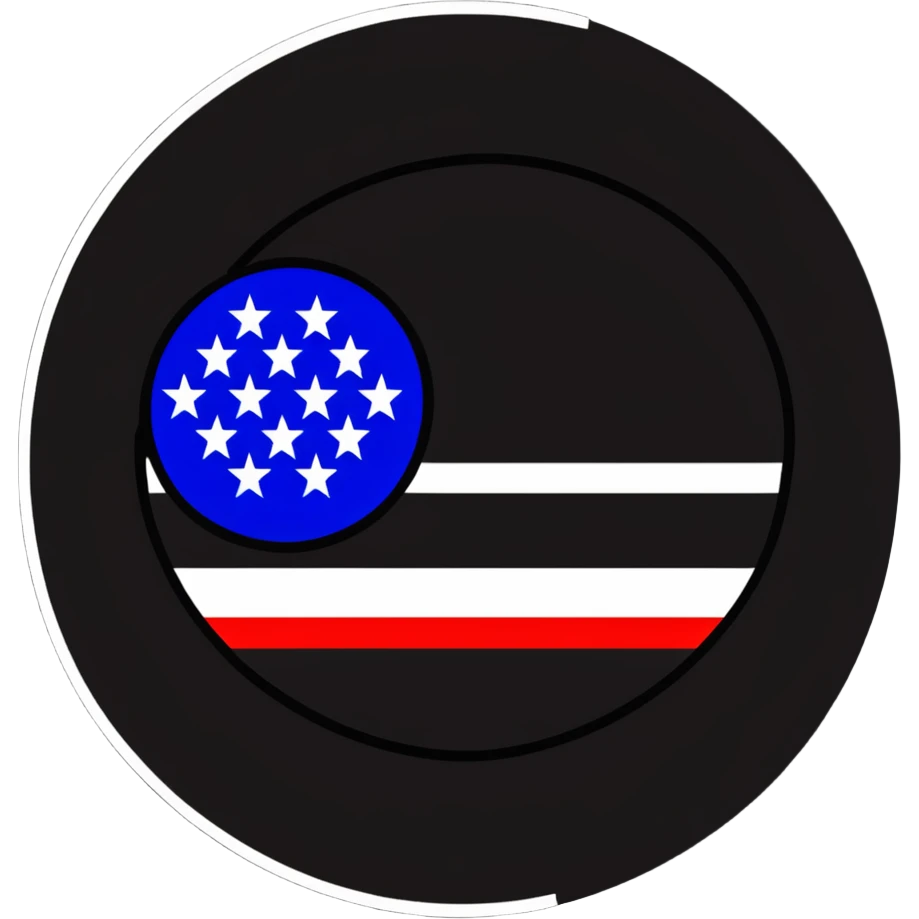 USA flag in a circle shape emoji