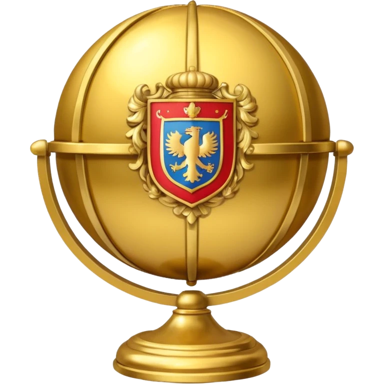 gold globe coat of arms emoji