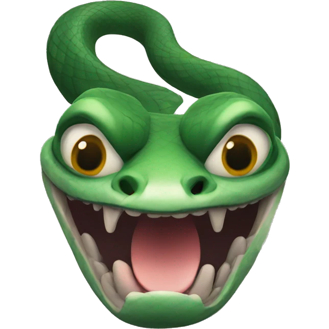 Devious snake emoji