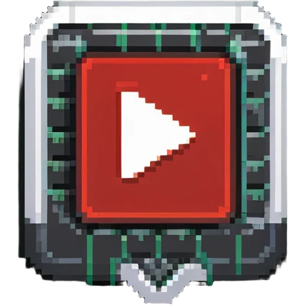 YouTube verified channel badge with checkmark and red play button emoji
