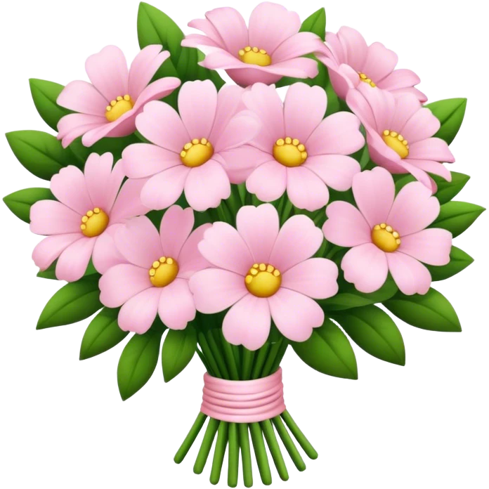 pale pink flower bouquet  emoji