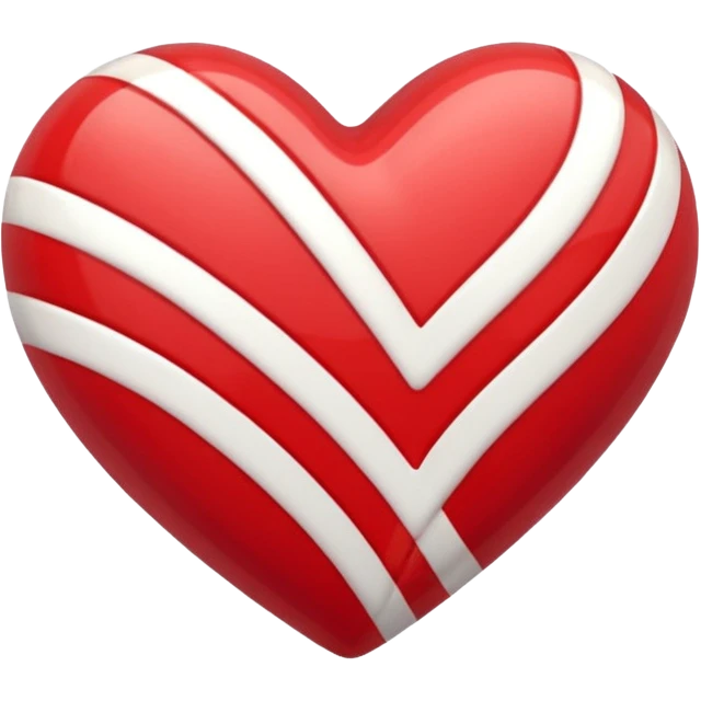 heart with a candy stripe pattern emoji