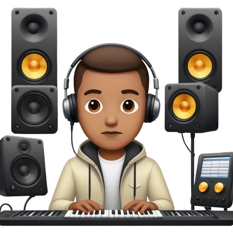 music producer learning emoji