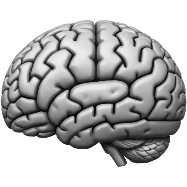 generate realistic brain emoji