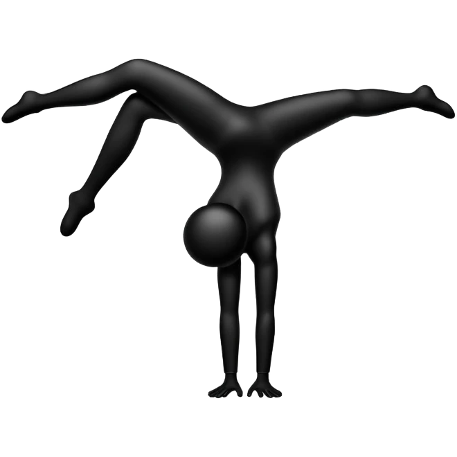 upside down figure silhouette emoji