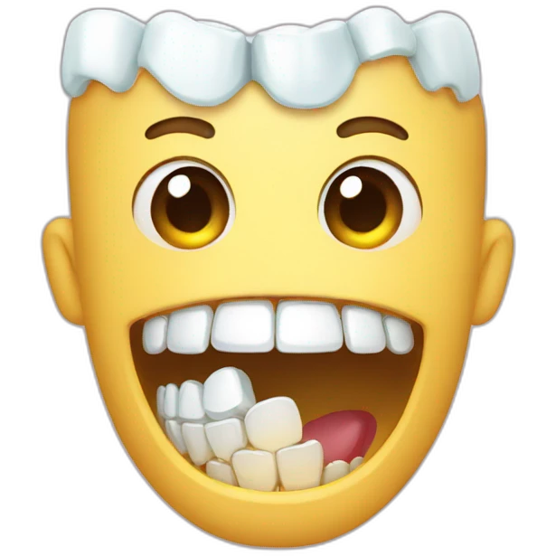 broke teeth emoji