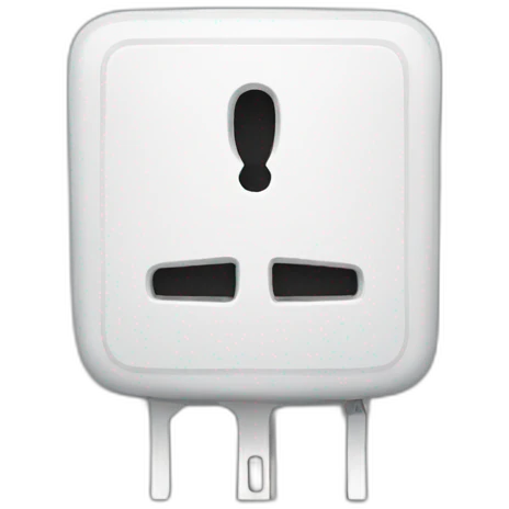 A sad electrical plug emoji