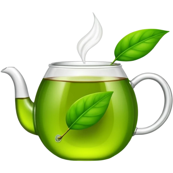 tea pod emoji with a green leaf emoji