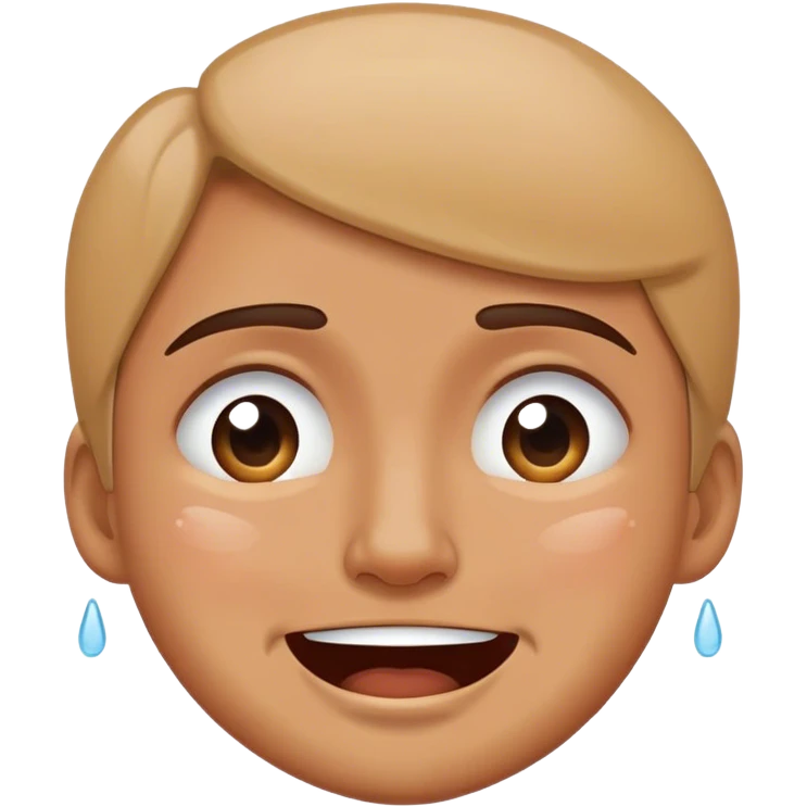 Crying smiling  emoji