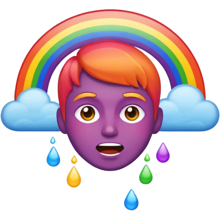 barfing rainbow emoji