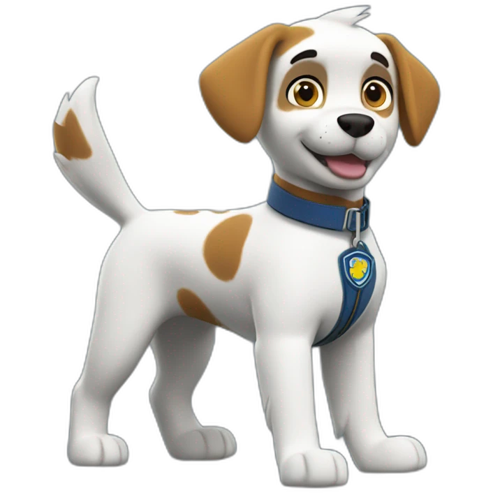 chase paw Patrol White emoji