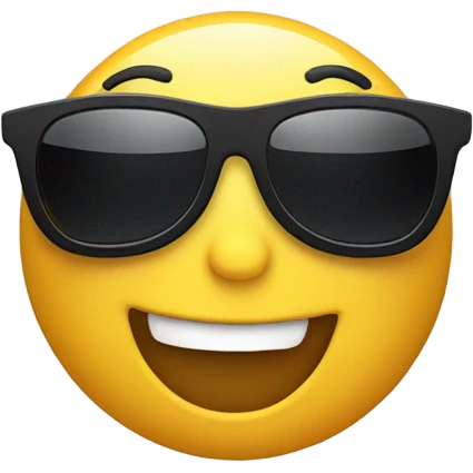 Emoji holding down sunglasses emoji