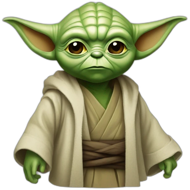 Yoda fait du ninja emoji