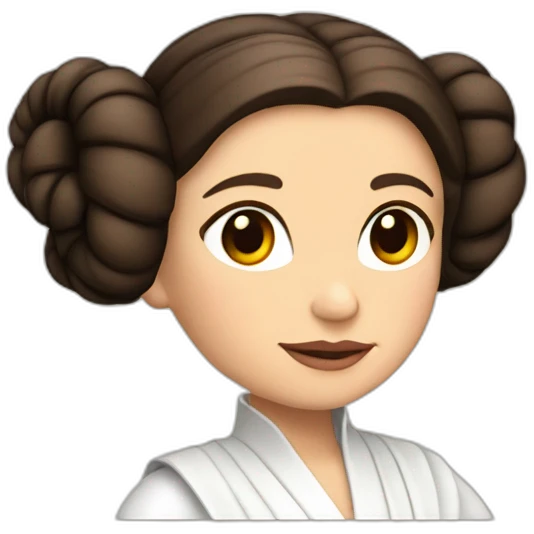 princesa leia  adiós emoji
