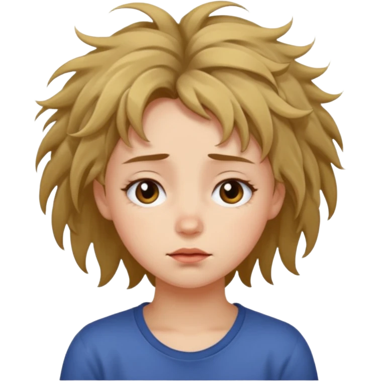 girl waking up emoji