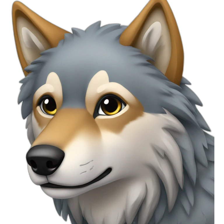 loup avec des ailes emoji