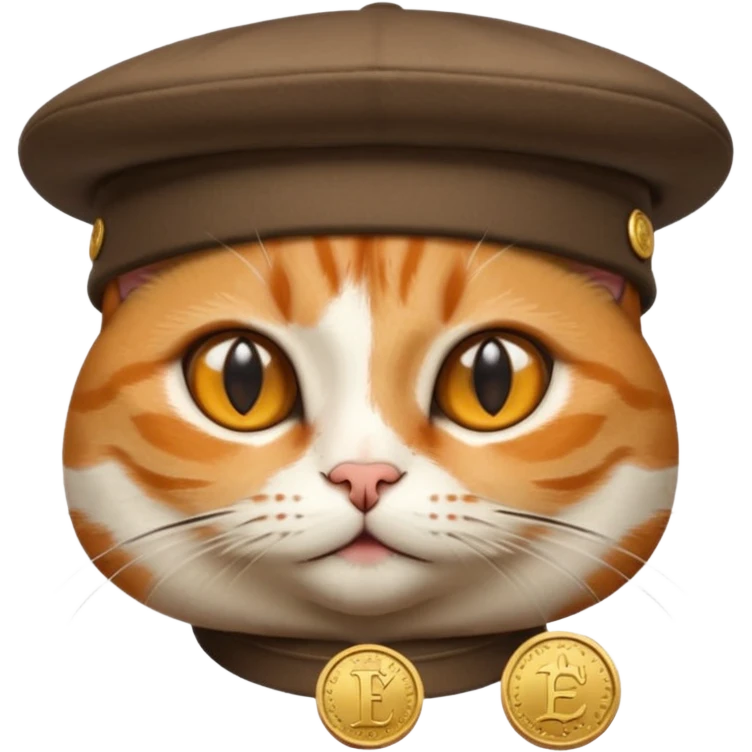 یه گربه که عکس کلاه روی سرش عکس یه سک emoji