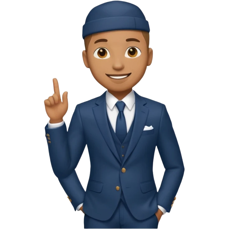 Pitbull, Rapper with suit emoji
