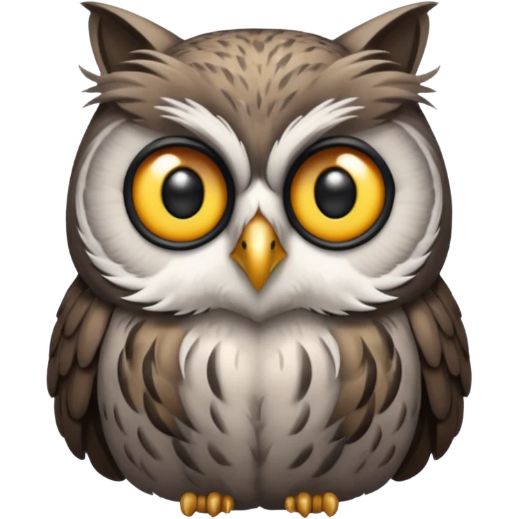 Make a cat mixed with a owi emoji