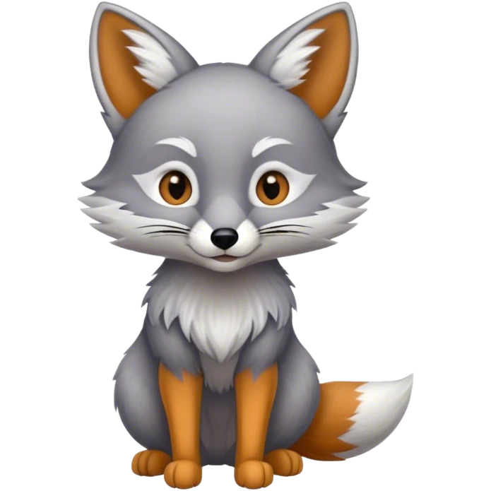 American gray Fox emoji