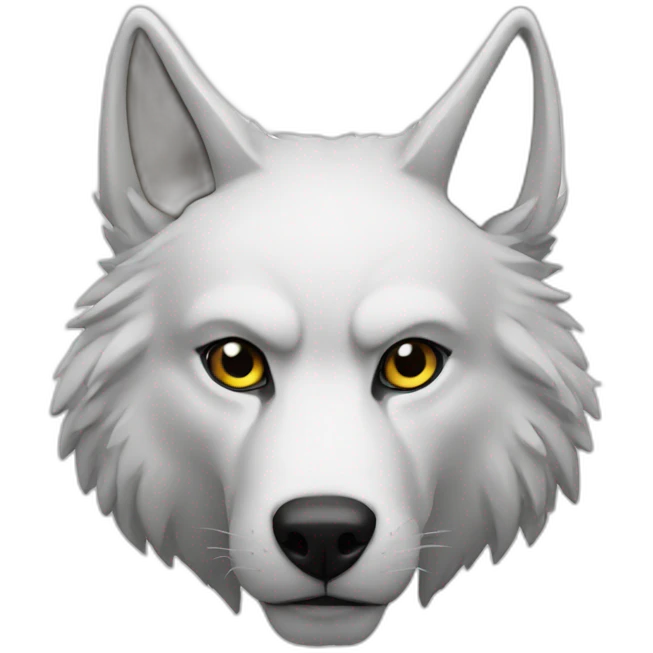 Lobo blanco emoji