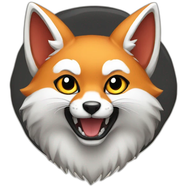  black kitsune emoji